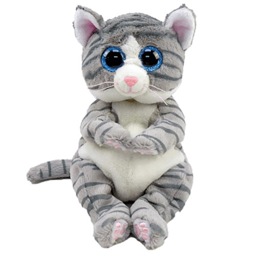 mugi•*¨*•.¸♬︎ TY Beanie Baby - MITZI the Tabby Cat (6 inch): BBToyStore