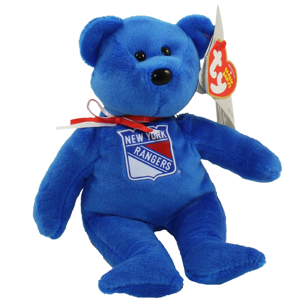 TY Beanie Baby - NHL Hockey Bear - NEW YORK RANGERS (8 inch): - Toys, Plush, Trading Cards, Action Figures & Games online retail store shop sale TY Beanie Baby - NHL Hockey Bear - NEW YORK RANGERS (8 inch): - Toys, Plush, Trading Cards, Action Figures & Games online retail store shop sale