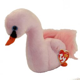 TY Beanie Baby - ODETTE the Pink Swan (6 inch)