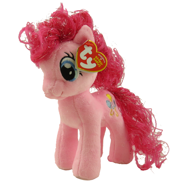 TY Beanie Baby - PINKIE PIE (Sparkle Hair Strands - 7 inch) (My Little Pony)
