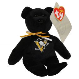 TY Beanie Baby - NHL Hockey Bear - PITTSBURGH PENGUINS (8 inch)
