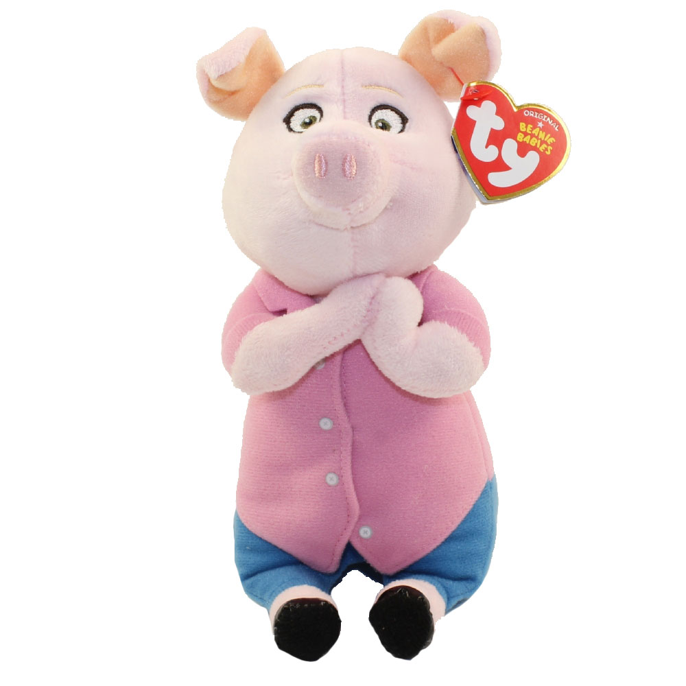 Sing Plush Stuffed Animal MWMT's Heart Tags TY Beanie Baby 6" JOHNNY Gorilla 