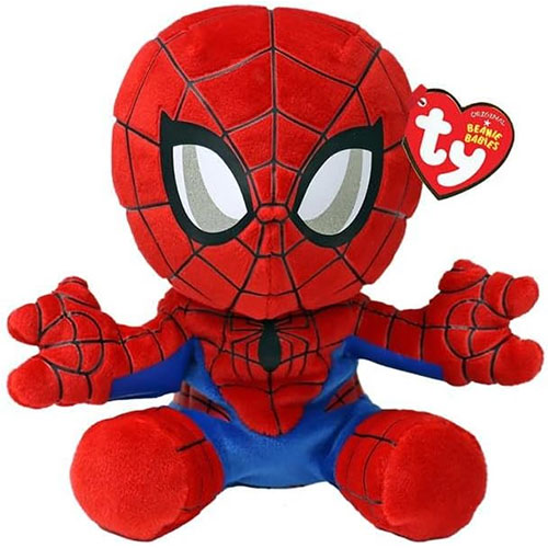 TY Beanie Baby Marvel Super Heroes - SPIDER-MAN [2023](Soft Body - 7.5  inch):  - Toys, Plush, Trading Cards, Action Figures & Games  online retail store shop sale
