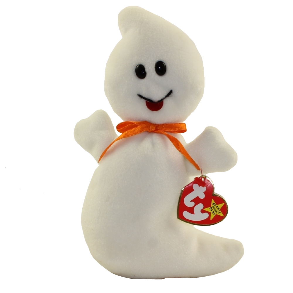 Ty Beanie Baby Quivers Ghost Beanbag Plush 11th Gen Tag 2003 PE 40018 for sale online