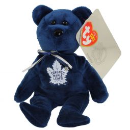 TY Beanie Baby - NHL Hockey Bear - TORONTO MAPLE LEAFS (8 inch)