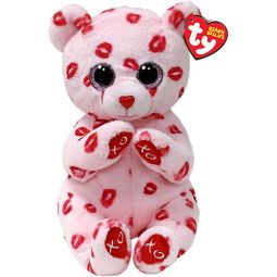TY Beanie Baby (Beanie Bellies) - VALERIE the Valentine's Bear (6 inch)