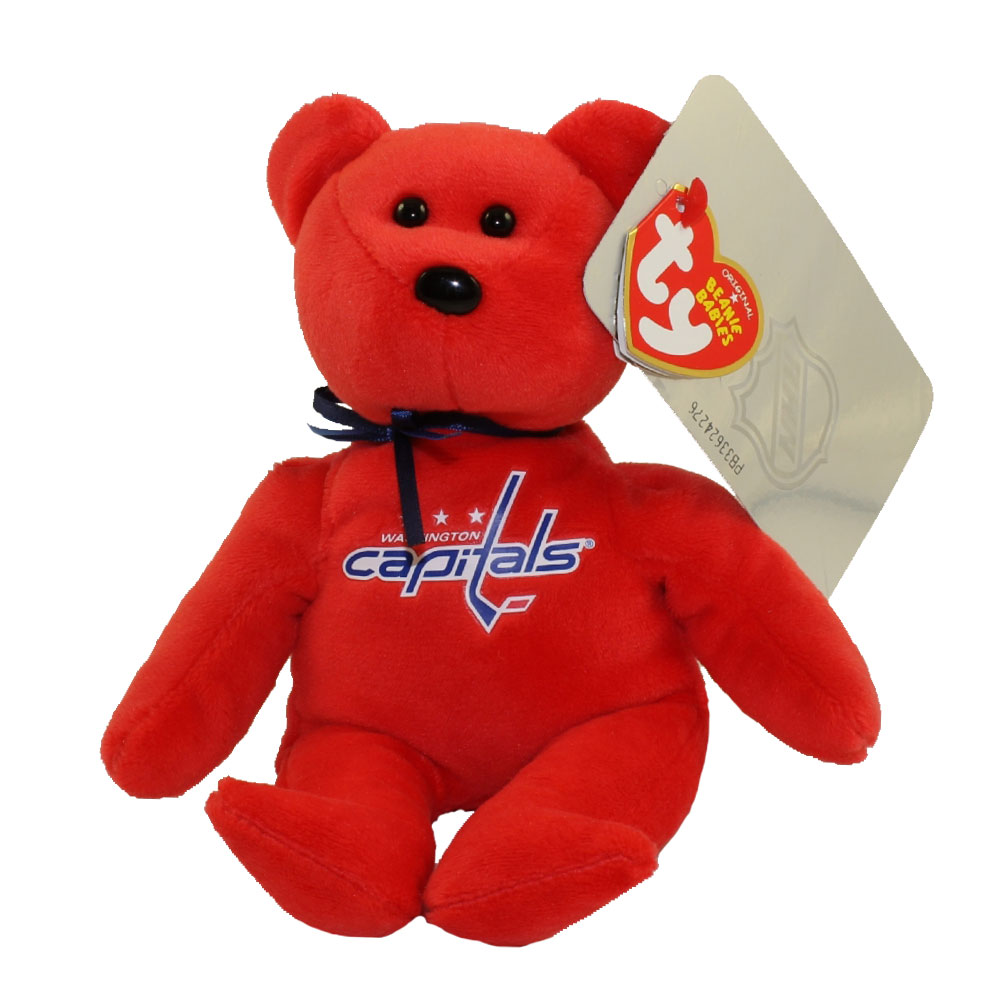 TY Beanie Baby - NHL Hockey Bear - WASHINGTON CAPITALS (8 inch)