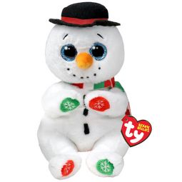 TY Beanie Baby (Beanie Bellies) - WEATHERBY the Christmas Snowman (8 inch)
