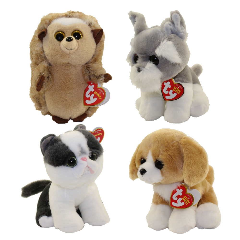 TY Beanie Babies - SET of 4 SPRING 2018 Releases (6 inch) (Ida, Yang, Franklin & Harper)