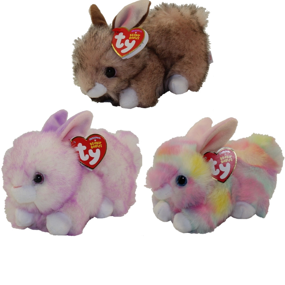 TY Beanie Babies - SET of 3 2020 Easter Bunnies (BUSTER, SHERBET & RYLEY) (6 inch)