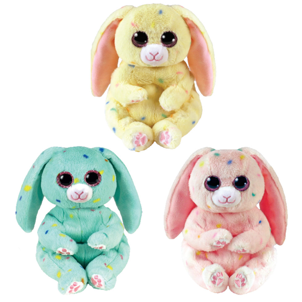 TY Beanie Baby (Beanie Bellies) - SET OF 3 EASTER 2022 RABBITS (Spring, April & May)(6 inch)