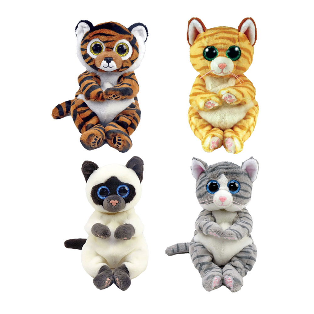 TY Beanie Babies Bellies SET of 4 CATS Spring 2022 Releases