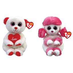 TY Beanie Babies (Beanie Bellies) - SET OF 2 Valentine's Day 2023 Releases (Desi & Heartly)(6 inch)