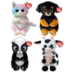 TY Beanie Baby (Beanie Bellies) - SET OF 4 FALL 2023 RELEASES [Randi, Jenni, Herdly & Rukus](6 inch)