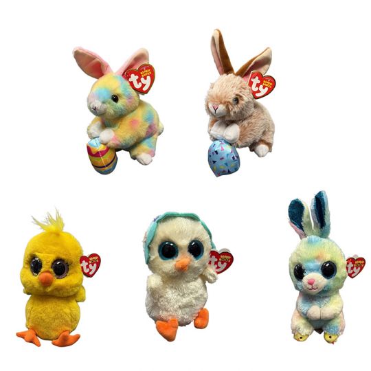 TY Beanie Babies - SET OF 5 Easter 2026 Releases (Chirps, Sprout