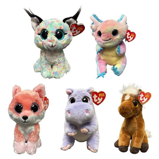 TY Beanie Babies - SET OF 5 Spring 2026 Releases (Lynx,Loxie