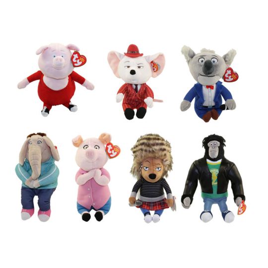 TY Beanie Babies - SING - SET OF 7 (Ash 