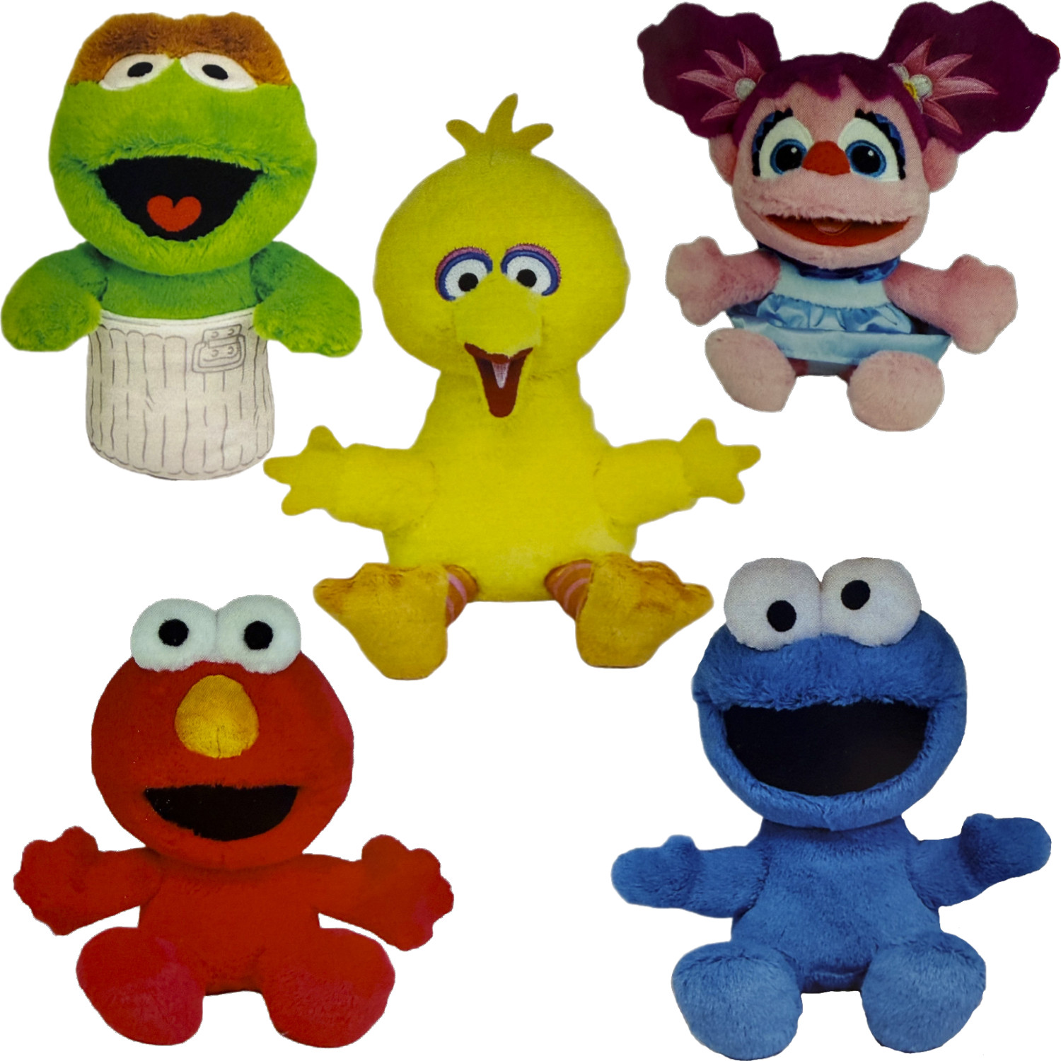 TY Beanie Babies - SET OF 5 SESAME STREET (Oscar, Elmo, Big Bird +2) [COMING SOON]
