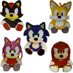 TY Beanie Babies - SET OF 5 SONIC the Hedgehog (Sonic, Amy, Tails +2)(Pre-order ships Spring)