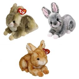 TY Beanie Babies - SET OF 3 BUNNIES (Binksy, Minksy & Winksy) (6 inch)