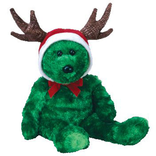 TY Beanie Buddy - 2002 HOLIDAY TEDDY (14 inch)