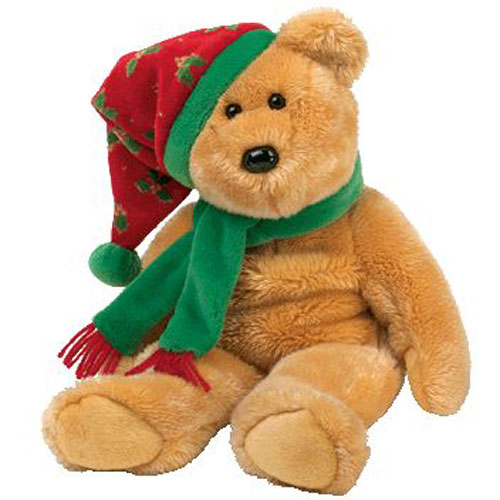 TY Beanie Buddy - 2003 HOLIDAY TEDDY (14 inch)