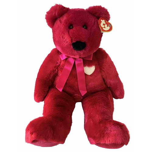 TY Beanie Buddy - VALENTINA the Red Valentine's Bear (Large - 21 inch)