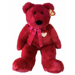 TY Beanie Buddy - VALENTINA the Red Valentine's Bear (Large - 21 inch)