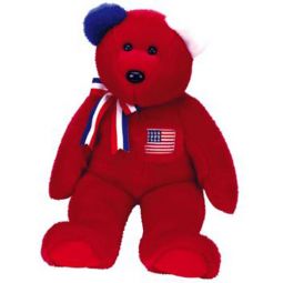 TY Beanie Buddy - AMERICA the Bear ( Red Version ) (14 inch)