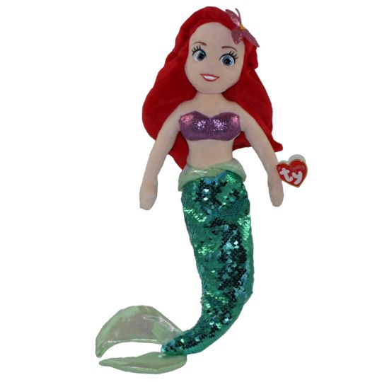 The Disney Store The Little Mermaid Ariel Mini Bean Bag-Beanie 