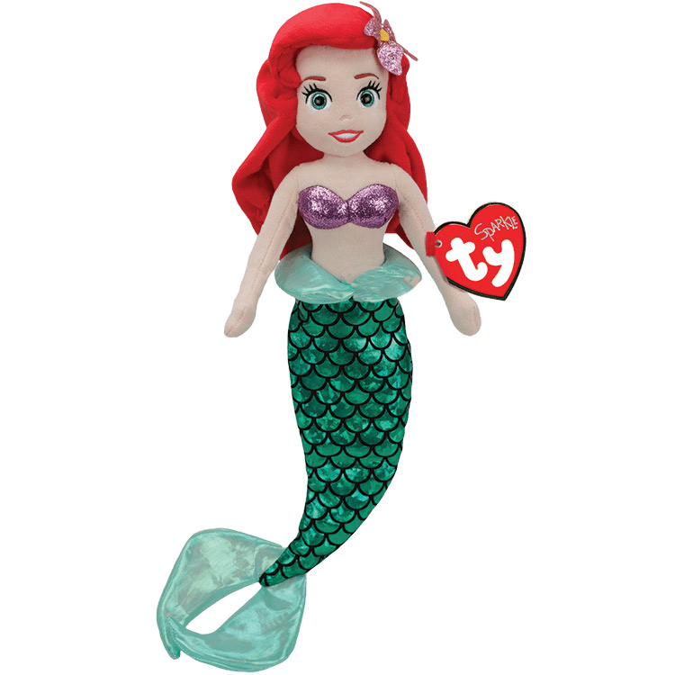 TY Beanie Buddy - ARIEL (Disney's Princess - The Little Mermaid)(18 inch) *Version 2*