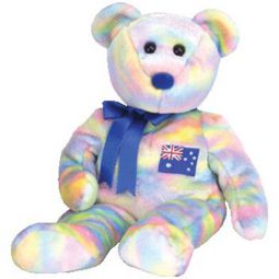 TY Beanie Buddy - AUSSIEBEAR the Bear (Asian-Pacific Exclusive) (13.5 inch)