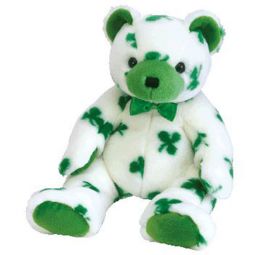 TY Beanie Buddy - CLOVER the Irish Bear (13.5 inch)