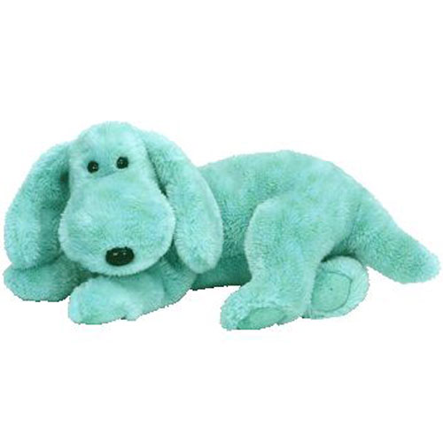 TY Beanie Buddy - DIDDLEY the Green Dog (12.5 inch)