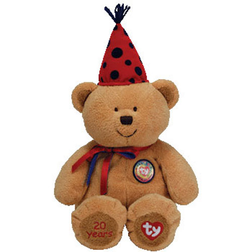 TY Beanie Buddy - FUN the Bear (TY 20th anniversary) (BBOC Exclusive) (14.5 inch)