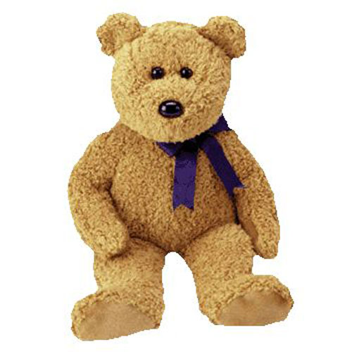 TY Beanie Buddy - FUZZ the Bear (13.5 inch)