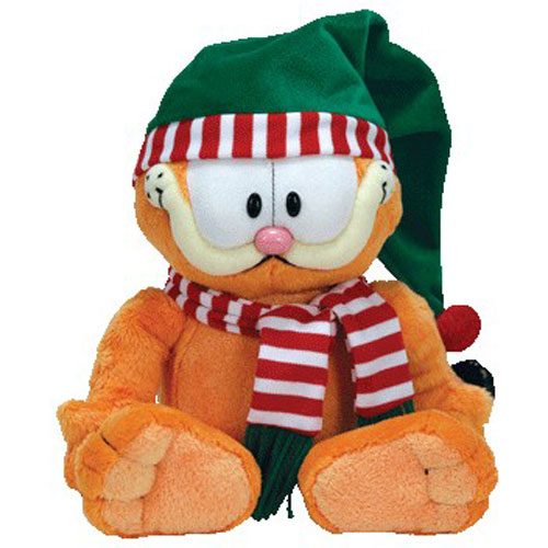 TY Beanie Buddy - GARFIELD the Cat (SEASON'S GREETINGS) (11 inch)