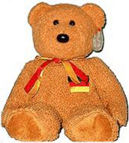 TY Beanie Buddy - GERMANIA the Bear (German Exclusive) (13.5 inch)