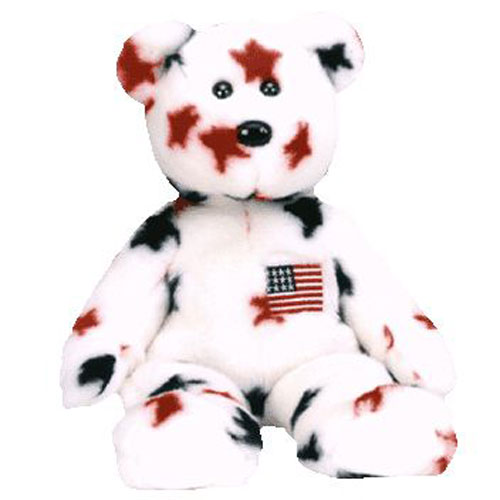 Ty Plush Beanie Buddy Glory The Bear 14" 12 Stars 13 Stripes Buy 2 Get 1 for sale online 