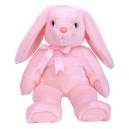 TY Beanie Buddy - HOPPITY the Pink Bunny (14 inch)