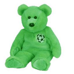 TY Beanie Buddy - KICKS the Soccer Bear (14 inch)