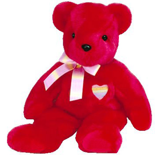 TY Beanie Buddy - KISS-e the Bear (14 inch)