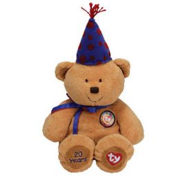 TY Beanie Buddy - LAUGHTER the Bear (TY 20th anniversary) (BBOC Exclusive) (14.5 inch)