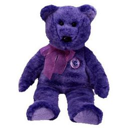 TY Beanie Buddy - PERIWINKLE the e-Bear (14 inch)