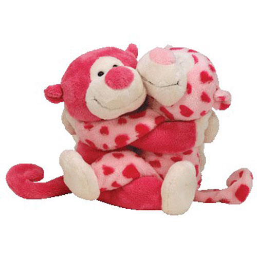 TY Beanie Buddy - ROMEO & JULIET the Monkeys (set of 2) (8.5 inch)