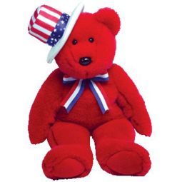 TY Beanie Buddy - SAM the Bear (Red Version) (15 inch)