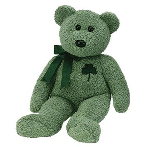 TY Beanie Buddy - SHAMROCK the Bear (13.5 inch)