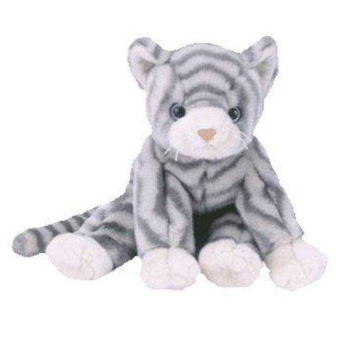 TY Beanie Buddy - SILVER the Cat (11 inch)