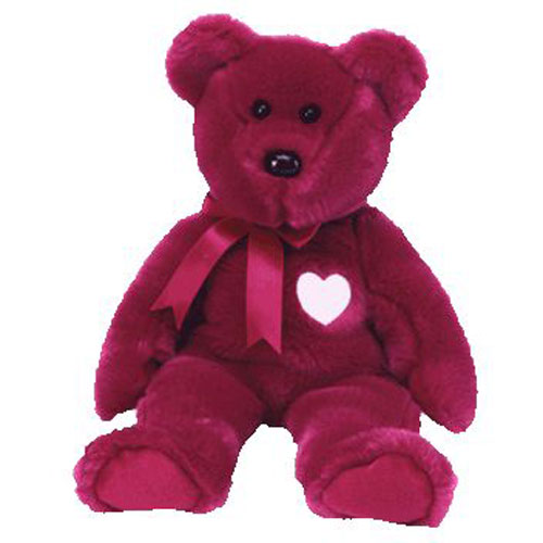 TY Beanie Buddy - VALENTINA the Red Bear (14 inch)
