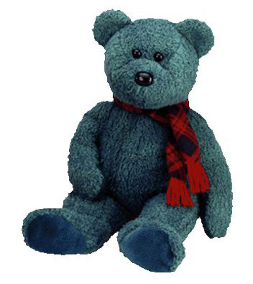 TY Beanie Buddy - WALLACE the Bear (13.5 inch)